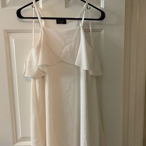 White spaghetti strap dress